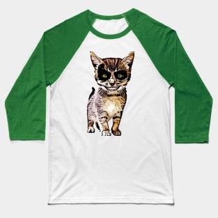 Evil Cat Baseball T-Shirt